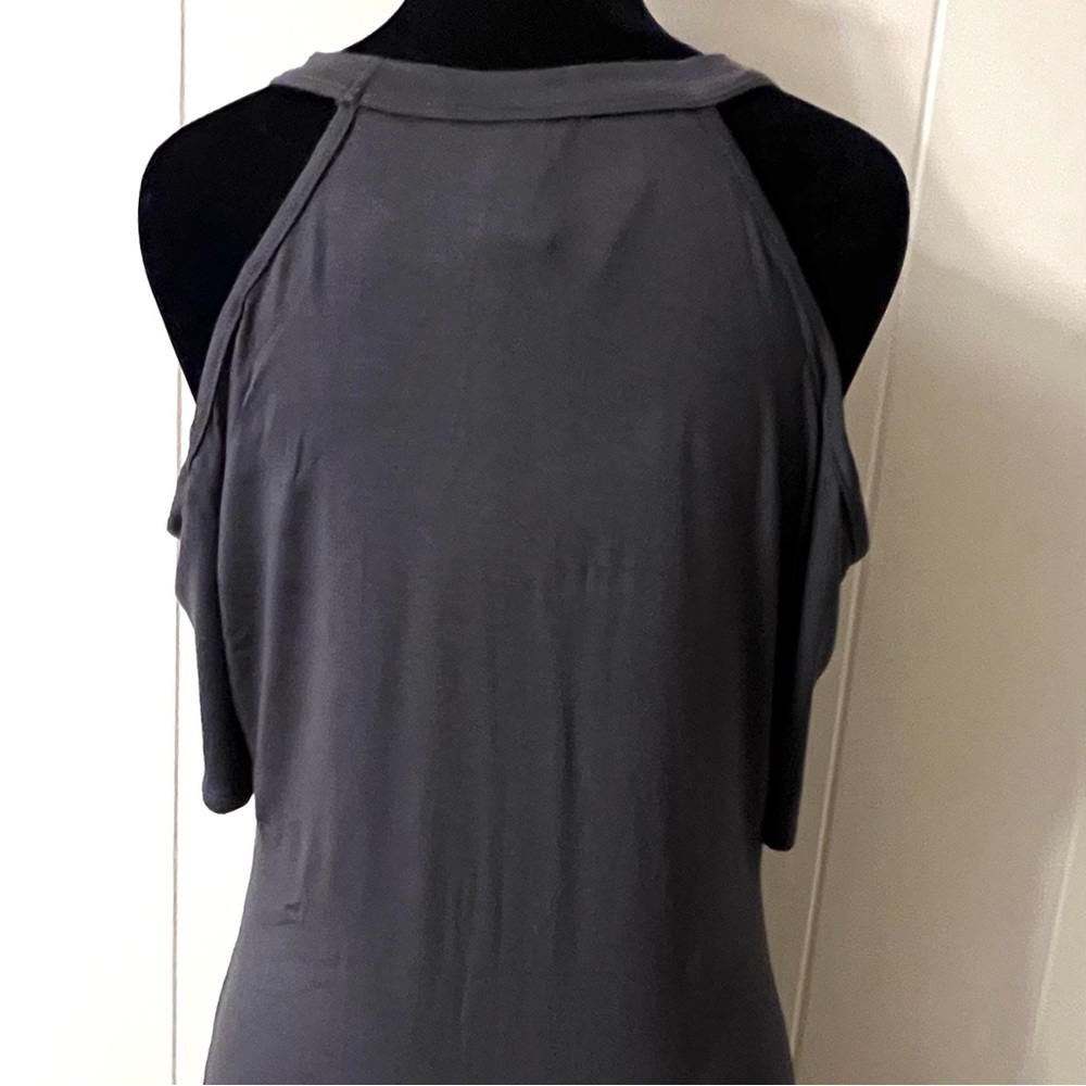 Harley Davidson top charmed wings cold shoulder keyhole medium NWT - Picture 6 of 14